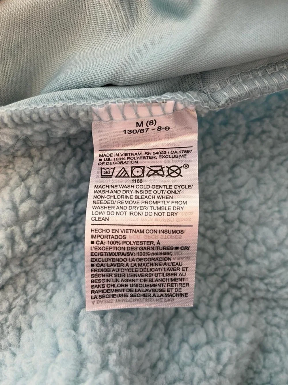 Old Navy Boys Light Blue Sherpa Jacket